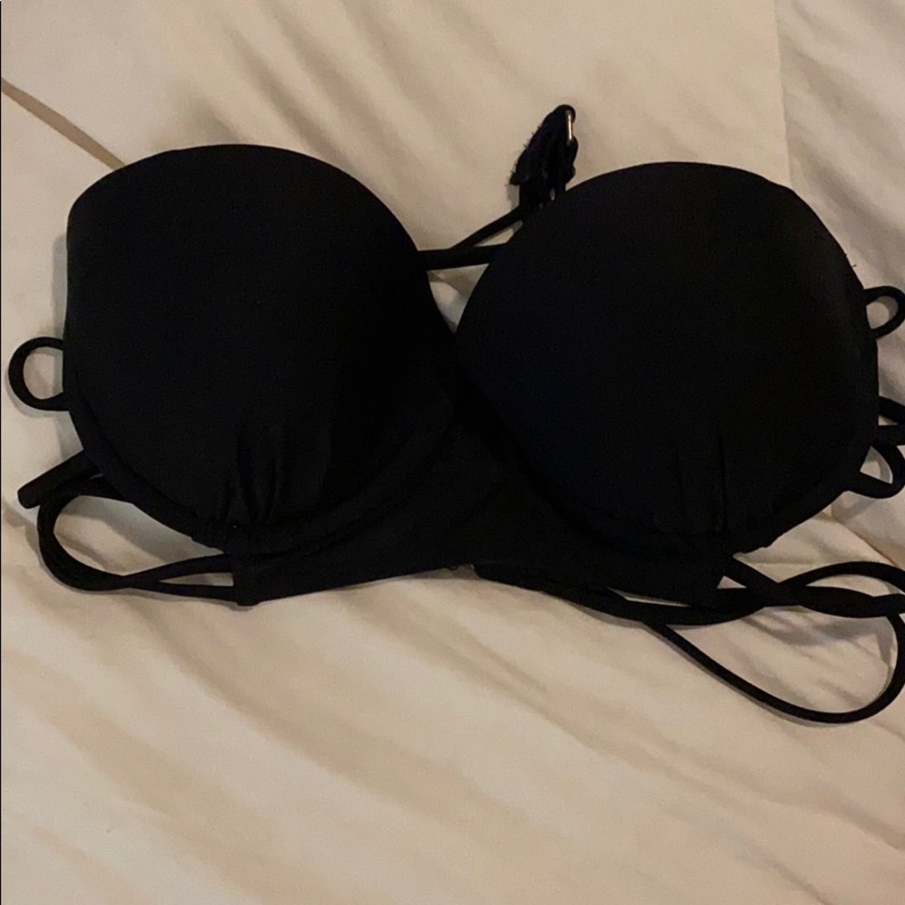 Target black top with 3 back straps